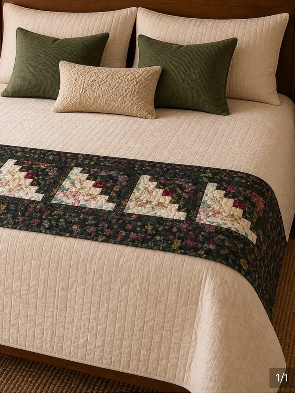 Quilted runner/ blanket